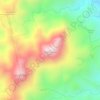 Cerro Chachagua topographic map, elevation, terrain