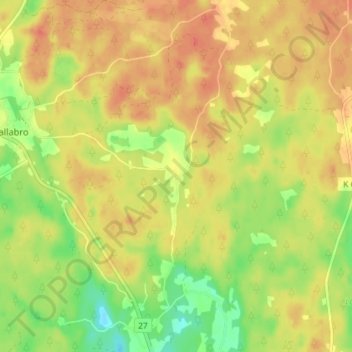 Abborremåla topographic map, elevation, terrain