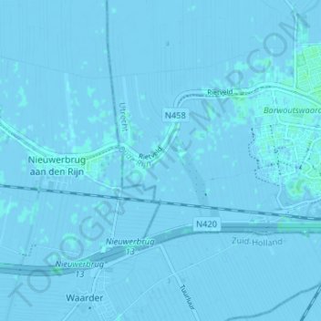 Bekenes topographic map, elevation, terrain