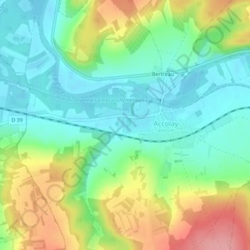 Marin topographic map, elevation, terrain