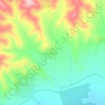 Koran topographic map, elevation, terrain