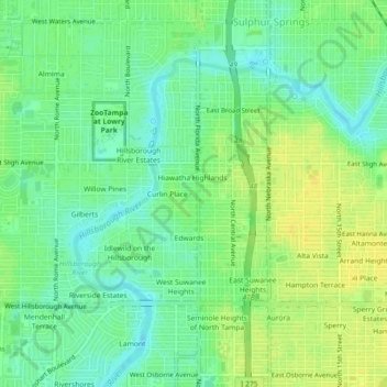 Woodcleft topographic map, elevation, terrain