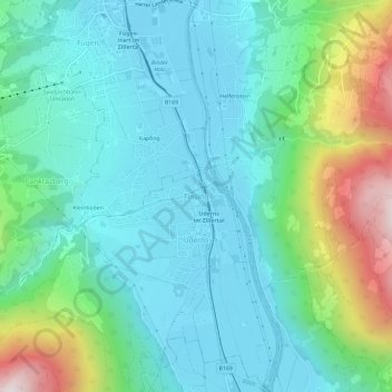 Finsing topographic map, elevation, terrain