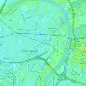 Peethill topographic map, elevation, terrain