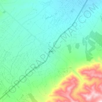 Qaa topographic map, elevation, terrain