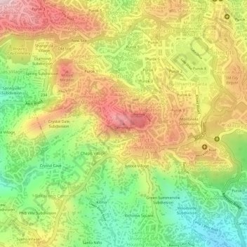Dominican Hill topographic map, elevation, terrain