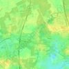 La Motte Pétrée topographic map, elevation, terrain