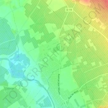 La Malhaute topographic map, elevation, terrain