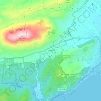 Grelhal topographic map, elevation, terrain