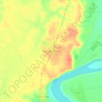 Bagong Silang topographic map, elevation, terrain