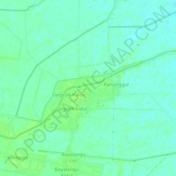 Gegesik Lor topographic map, elevation, terrain