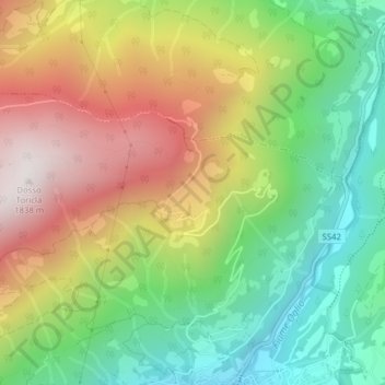 Restone topographic map, elevation, terrain