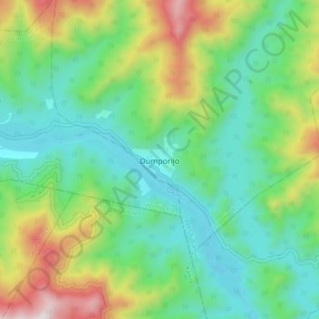 Dumporijo topographic map, elevation, terrain