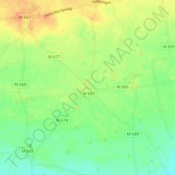 Stora Isie topographic map, elevation, terrain