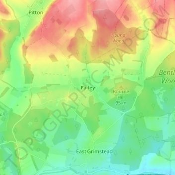 Farley topographic map, elevation, terrain