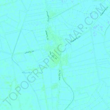 Al Wahhal topographic map, elevation, terrain