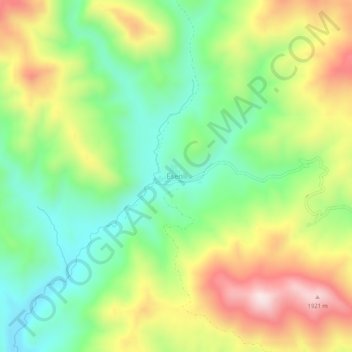 Esenli topographic map, elevation, terrain