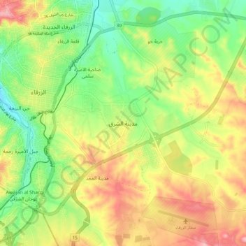 Orient City topographic map, elevation, terrain
