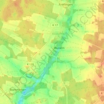 Bostel topographic map, elevation, terrain