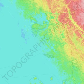 Algonquin Island topographic map, elevation, terrain