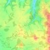 Blanc topographic map, elevation, terrain