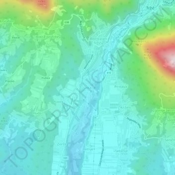 Loka topographic map, elevation, terrain