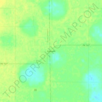 Estacado topographic map, elevation, terrain