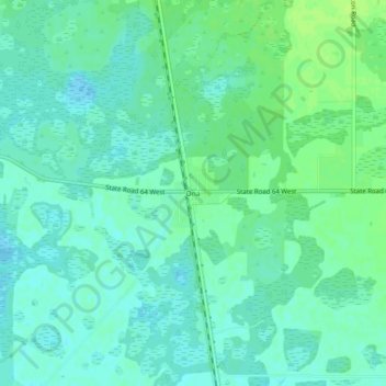 Ona topographic map, elevation, terrain