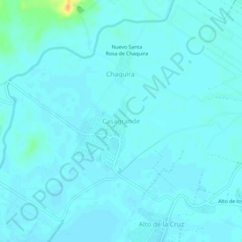 Casagrande topographic map, elevation, terrain