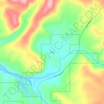 Austin topographic map, elevation, terrain