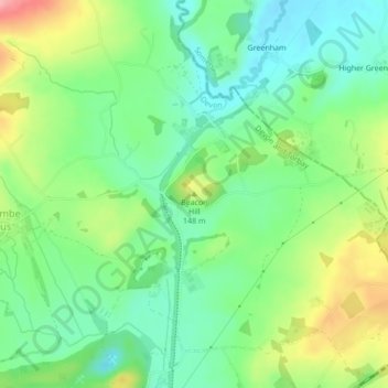 Beacon Hill topographic map, elevation, terrain