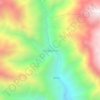 Colcapampa topographic map, elevation, terrain