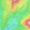 Châtaignère topographic map, elevation, terrain