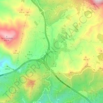 La Gorgoracha topographic map, elevation, terrain