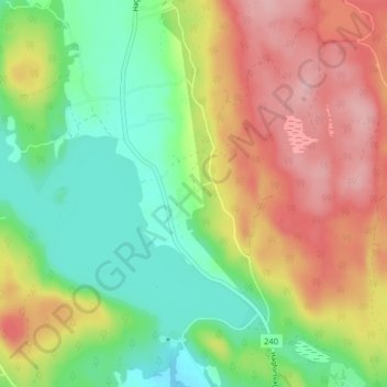 Färnsviken topographic map, elevation, terrain