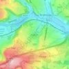 Rastrick topographic map, elevation, terrain