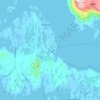 Værlandet topographic map, elevation, terrain
