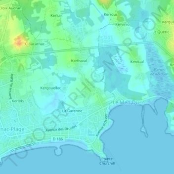 Beaumer topographic map, elevation, terrain