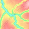 Limão topographic map, elevation, terrain