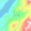 Bissel topographic map, elevation, terrain