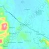 Mawathagama topographic map, elevation, terrain