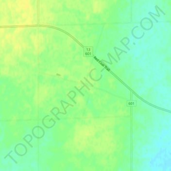 Wauchope topographic map, elevation, terrain