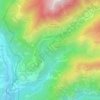 Le Sclos topographic map, elevation, terrain