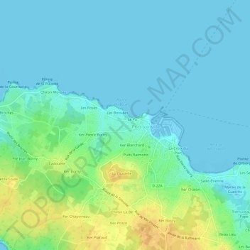La Borgne topographic map, elevation, terrain