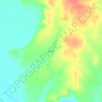 Joe Lee topographic map, elevation, terrain
