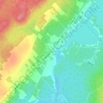 Saint-Gérard topographic map, elevation, terrain