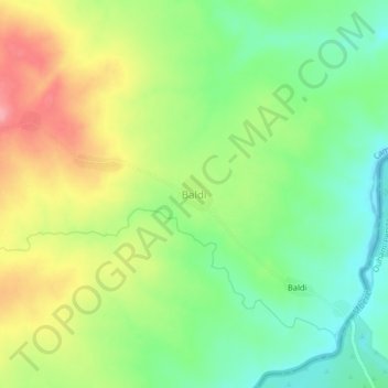 Baldi topographic map, elevation, terrain