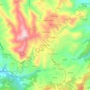 Casa Pianazza topographic map, elevation, terrain