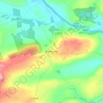 Kilmurry topographic map, elevation, terrain