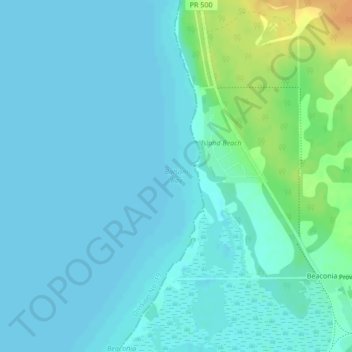 Balsam Bay topographic map, elevation, terrain